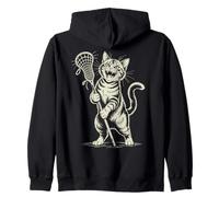 Lacrosse Cat Lax Zip Hoodie