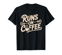 Lacrosse Coach Surviving Coffee Chalk Talks Lax Caffeine T-Shirt