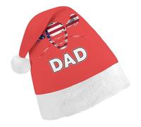 Lacrosse Dad Lacrosse Player Santa Hat Christmas Holiday Party Headwear for Adults Soft Velvet Festive Costume Accessory Adult