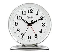 LaCrosse Equity 24014 Wind-Up Loud Bell Metal Alarm Clock Pack of 1 Silver