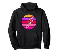 Lacrosse Girl Retro Womens Lacrosse Player Pullover Hoodie