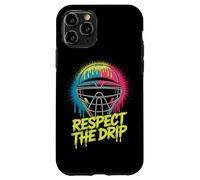 Lacrosse Goalie Helmet Respect The Drip Lax Style Case for iPhone 11 Pro