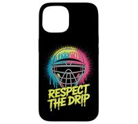 Lacrosse Goalie Helmet Respect The Drip Lax Style Case for iPhone 15