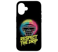 Lacrosse Goalie Helmet Respect The Drip Lax Style Case for iPhone 16