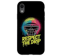 Lacrosse Goalie Helmet Respect The Drip Lax Style Case for iPhone XR