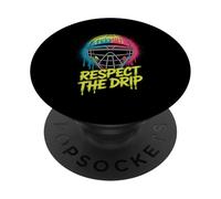 Lacrosse Goalie Helmet Respect The Drip Lax Style PopSockets Adhesive PopGrip