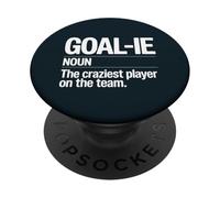 Lacrosse Goalie Lax Crazy Goalkeeper PopSockets Adhesive PopGrip