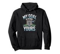 Lacrosse Goalie My Goal Is To Deny Yours Pullover Hoodie