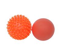 Lacrosse & Hard Spiky Massage Ball Set - Trigger Point, Myofascial Release, Plantar Fasciitis, Deep Tissue, Muscle Relief, Yoga, Pilates, Physio, Rehab - Relieve Stress and Relax Tight Muscle
