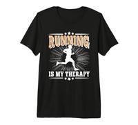 Lacrosse is My Therapy Funny Vintage Men Boys Premium T-Shirt