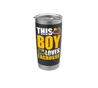 Lacrosse Lax Boy This Boy Loves Lacrosse Stainless Steel Insulated Tumbler