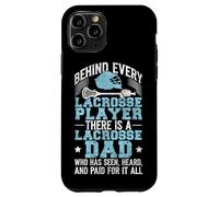 Lacrosse Lax Dad Vintage Behind Every Lacrosse Player There Case for iPhone 11 Pro