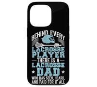 Lacrosse Lax Dad Vintage Behind Every Lacrosse Player There Case for iPhone 13 Pro