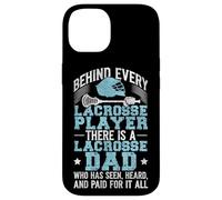 Lacrosse Lax Dad Vintage Behind Every Lacrosse Player There Case for iPhone 14