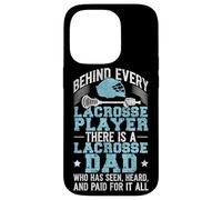 Lacrosse Lax Dad Vintage Behind Every Lacrosse Player There Case for iPhone 14 Pro