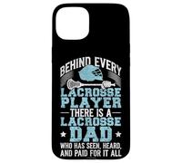 Lacrosse Lax Dad Vintage Behind Every Lacrosse Player There Case for iPhone 15 Plus
