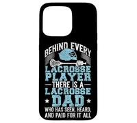 Lacrosse Lax Dad Vintage Behind Every Lacrosse Player There Case for iPhone 15 Pro Max