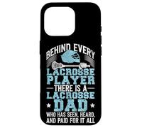 Lacrosse Lax Dad Vintage Behind Every Lacrosse Player There Case for iPhone 16 Pro