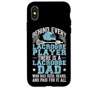 Lacrosse Lax Dad Vintage Behind Every Lacrosse Player There Case for iPhone X/XS