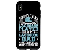 Lacrosse Lax Dad Vintage Behind Every Lacrosse Player There Case for iPhone XS Max