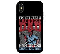 Lacrosse Lax Goalie Dad Vintage I'm Not Just A Lacrosse Dad Case for iPhone X/XS