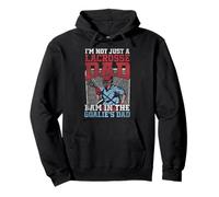 Lacrosse Lax Goalie Dad Vintage I'm Not Just A Lacrosse Dad Pullover Hoodie