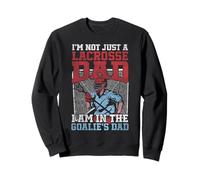 Lacrosse Lax Goalie Dad Vintage I'm Not Just A Lacrosse Dad Sweatshirt