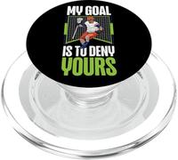 Lacrosse Lax Goalie My Goal Is To Deny Yours PopSockets PopGrip for MagSafe