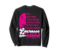 Lacrosse Lax Mom Vintage I'm A Stick Findin' Jersey Washin' Sweatshirt