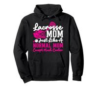 Lacrosse Lax Mom Vintage Lacrosse Mom Just Like A Normal Mom Pullover Hoodie