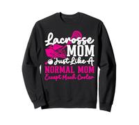Lacrosse Lax Mom Vintage Lacrosse Mom Just Like A Normal Mom Sweatshirt