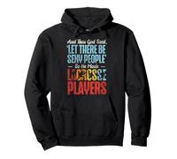 Lacrosse Lax Vintage And Then God Said, 'let There Be Sexy Pullover Hoodie