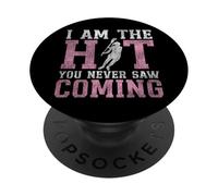 Lacrosse Lax Vintage I Am The Hit You Never Saw Coming PopSockets Adhesive PopGrip