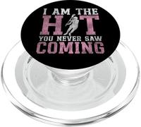 Lacrosse Lax Vintage I Am The Hit You Never Saw Coming PopSockets PopGrip for MagSafe