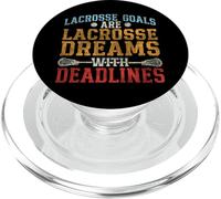Lacrosse Lax Vintage Lacrosse Goals Are Lacrosse Dreams With PopSockets PopGrip for MagSafe