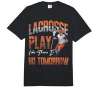 Lacrosse Lax Vintage Lacrosse Play Like There is No Tomorrow Comfort Colors Adult Heavyweight T-Shirt