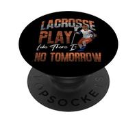 Lacrosse Lax Vintage Lacrosse Play Like There Is No Tomorrow PopSockets Adhesive PopGrip