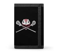 Lacrosse Men's Trifold Wallet with Money Clip Minimalist Credit Card Holder Coin Purse Anniversary Birthday Gift