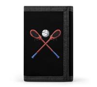 Lacrosse Men's Trifold Wallet with Zipper Minimalist Credit Card Holder Casual Coin Purse Anniversary Birthday Gift