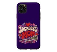 Lacrosse Mom 70s Groovy Psychedelic Bubble LAX Art Case for iPhone 11 Pro Max