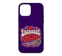 Lacrosse Mom 70s Groovy Psychedelic Bubble LAX Art Case for iPhone 12 mini