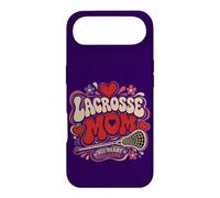 Lacrosse Mom 70s Groovy Psychedelic Bubble LAX Art Case for iPhone Air