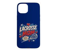 Lacrosse Mom Vintage Comic Pop Art Game Day Pride Case for iPhone 15 Plus