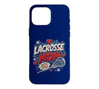 Lacrosse Mom Vintage Comic Pop Art Game Day Pride Case for iPhone 16 Pro Max