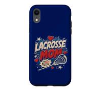 Lacrosse Mom Vintage Comic Pop Art Game Day Pride Case for iPhone XR
