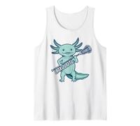 Lacrosse Player Lax Axolotl - Funny Animal Cute Pun Laxolotl Tank Top
