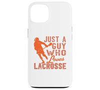 Lacrosse Player Quote Just a Guy Who Loves the Game Case for iPhone 13