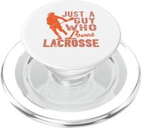Lacrosse Player Quote Just a Guy Who Loves the Game PopSockets PopGrip for MagSafe