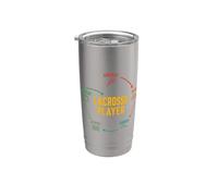 Lacrosse Player Run Shoot Score Repeat Motivation Mindset Stainless Steel Insulated Tumbler