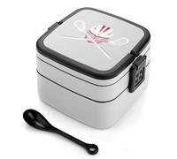 Lacrosse Portable Bento Box Leakproof Lunch Boxes Reusable Food Storage Container for Work Picnic Travel